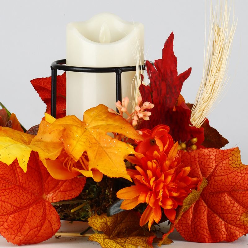 Autumn LED Candle Centrepiece