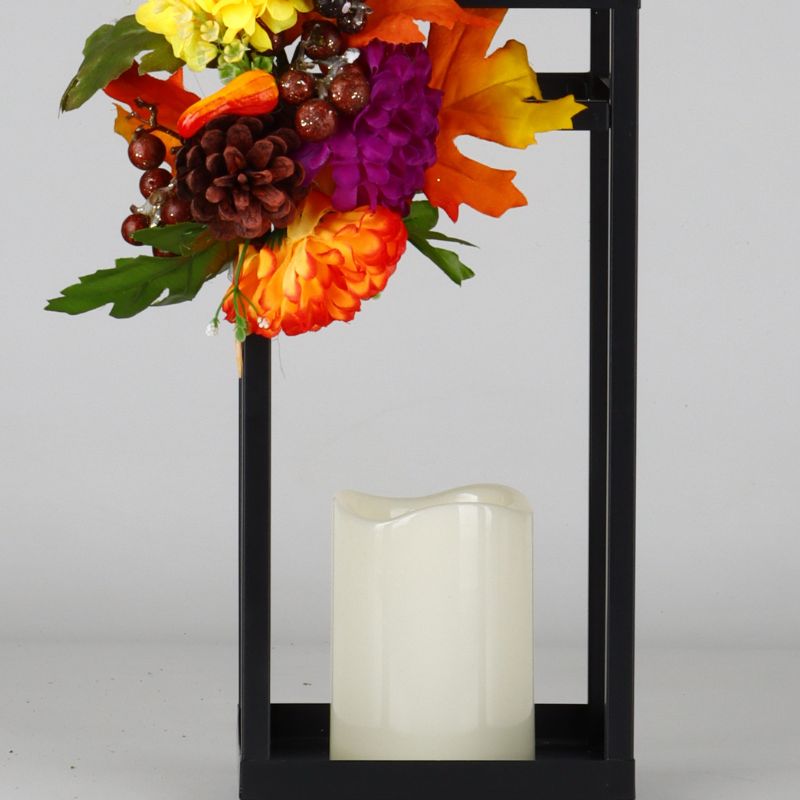 Autumn Glow Lantern with Sugar Skull