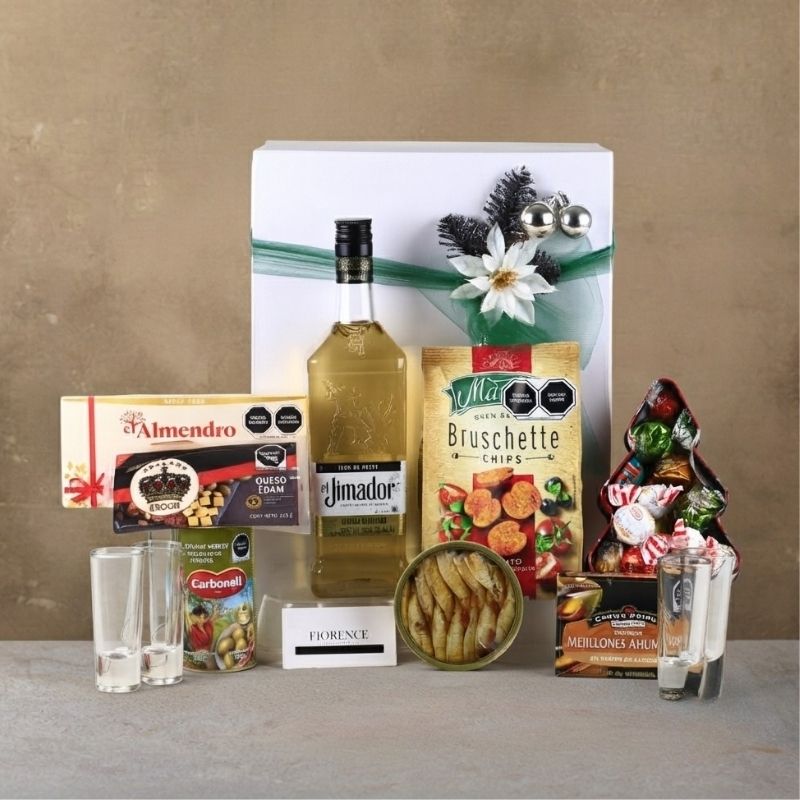 Premium Christmas Gift with Jimador Añejo Tequila and Gourmet Products-1