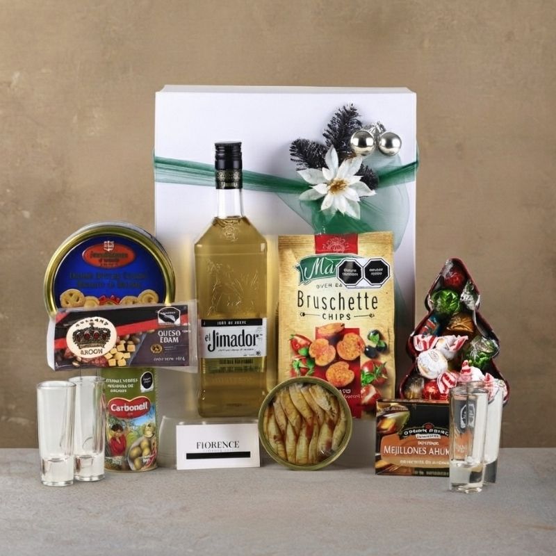 Premium Christmas Gift with Jimador Añejo Tequila and Gourmet Products-2