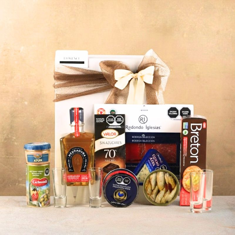 Gourmet Box with Herradura Reposado Tequila and Premium Charcuterie