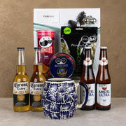 Christmas Gift with Corona & Amstel Ultra Beers, Talavera Mug & Snacks