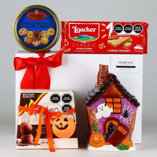 Haunted House Cookie Jar & Treat Gift Box