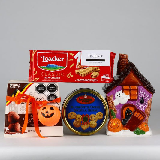Haunted House Cookie Jar & Treat Gift Box