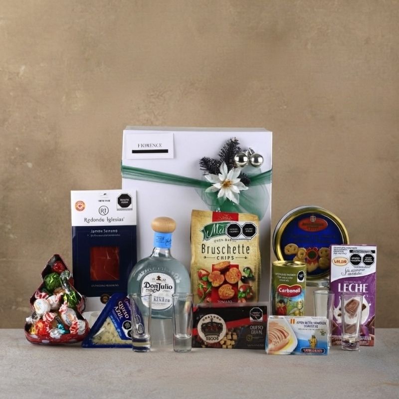 Gourmet Tequila & Charcuterie Christmas Gift Box - Don Julio Blanco-2