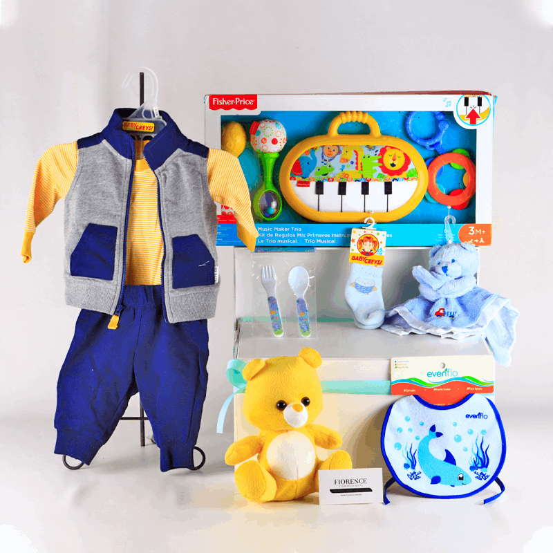 Baby´s  Musical Instruments Gift Box - Giftbaskets México