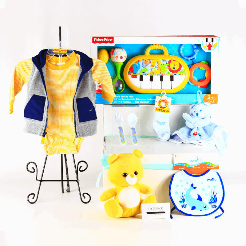 Baby´s  Musical Instruments Gift Box - Giftbaskets México