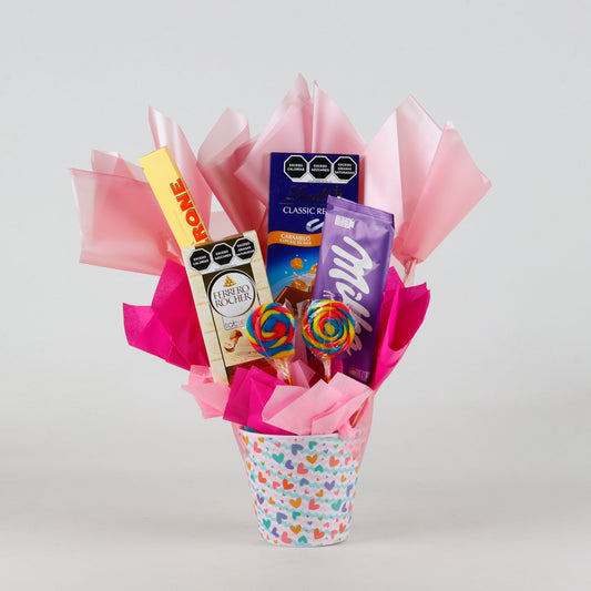 Candy Bouquet with Large Chocolate Bars