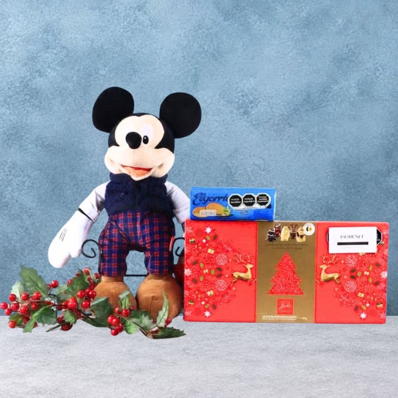 Christmas Mickey Mouse with Chocolates and Cookies