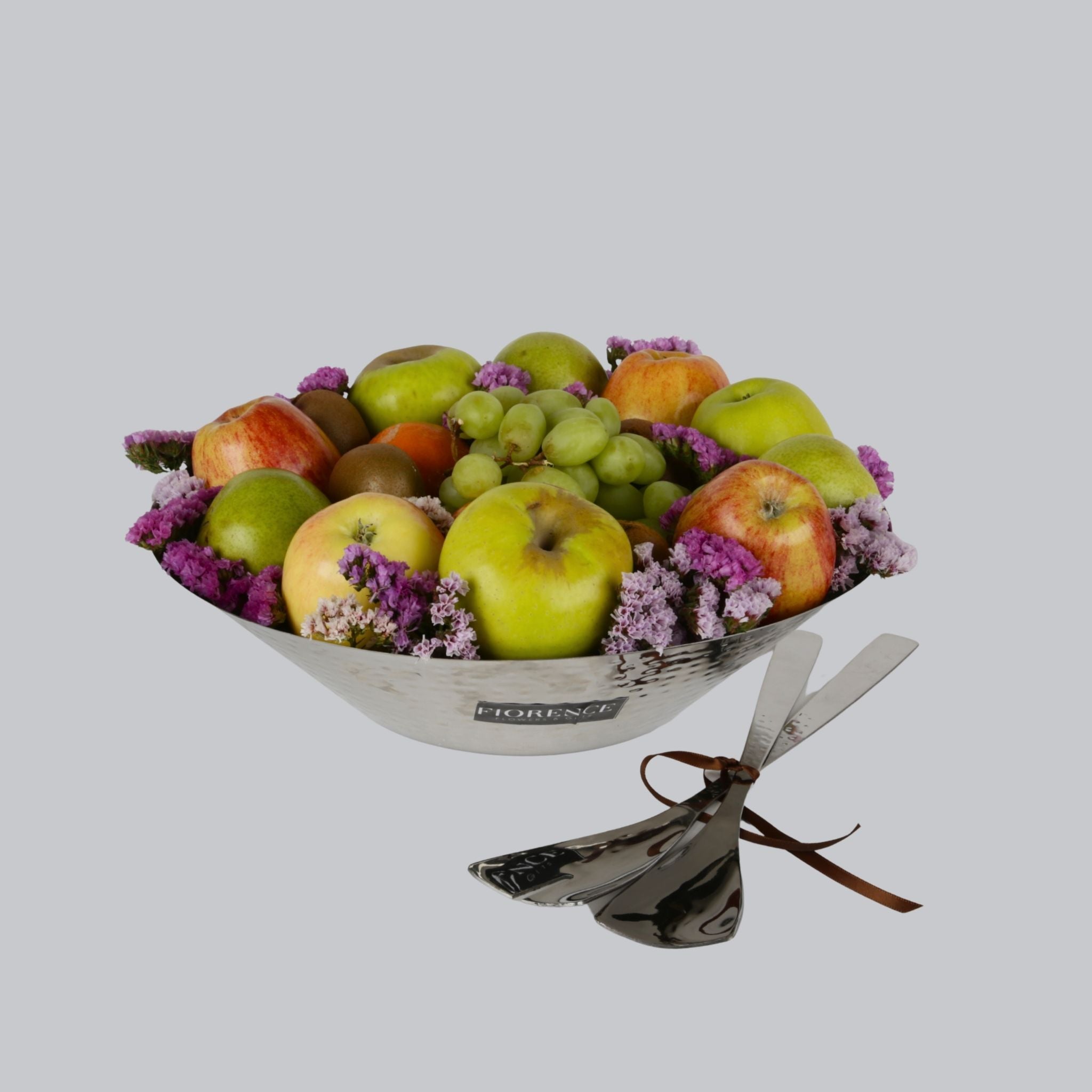 Stainless Steel Salad Bowl with Fresh Fruit-1