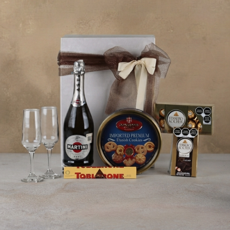 Special Gourmet Gift with Martini Asti Sparkling Wine