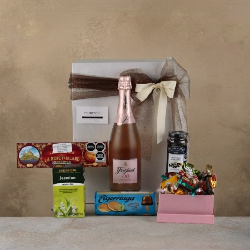 Premium Alcohol-Free Gift: Freixenet Rosé, La Mère Poulard Chocolates and More-1