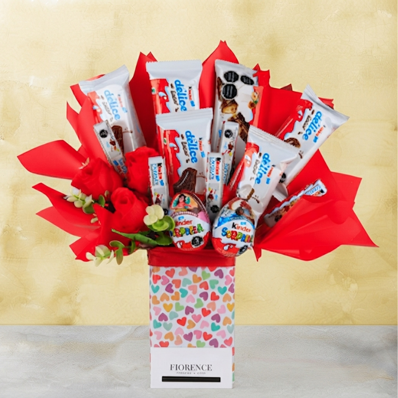 Candy Bouquet with Kinder Chocolates