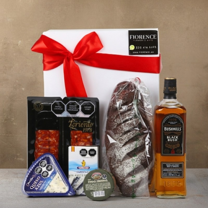Gourmet Gift with Bushmills Black Bush Whiskey