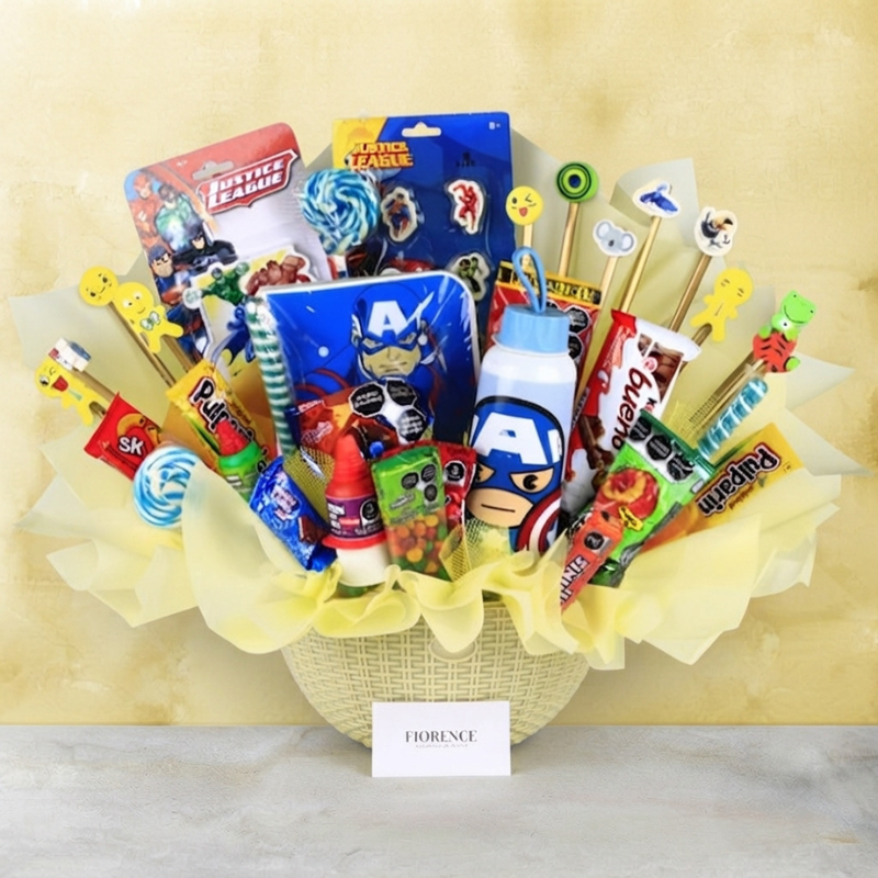 Captain America Candy Bouquet - Gift for Children