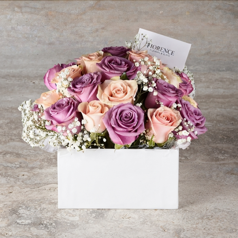 24 Pastel Roses - Classic Design