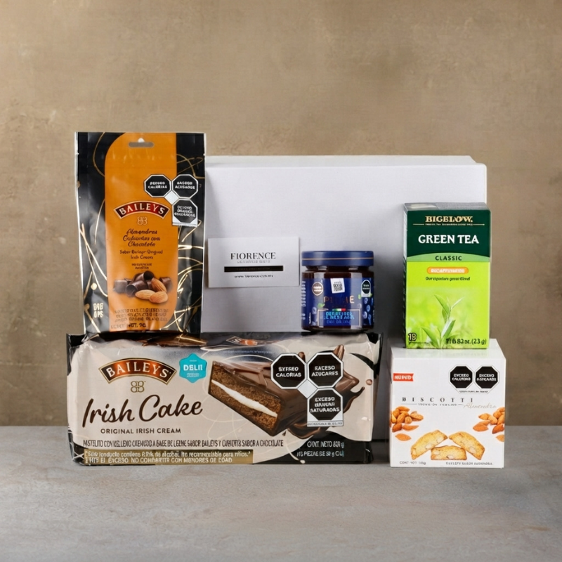 Gourmet Sweet Gift with Biscottis, Baileys Cupcakes and More