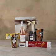 Gourmet Rosé Box | Celia Wine, Ferrero Rocher & Select Snacks