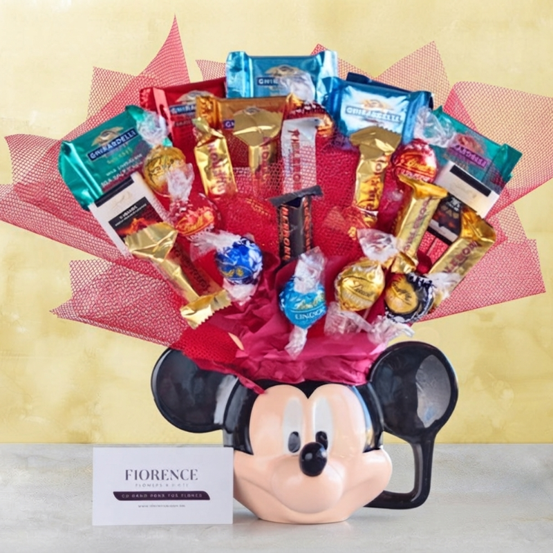 Candy Bouquet in Disney Characters Ceramic Mugs