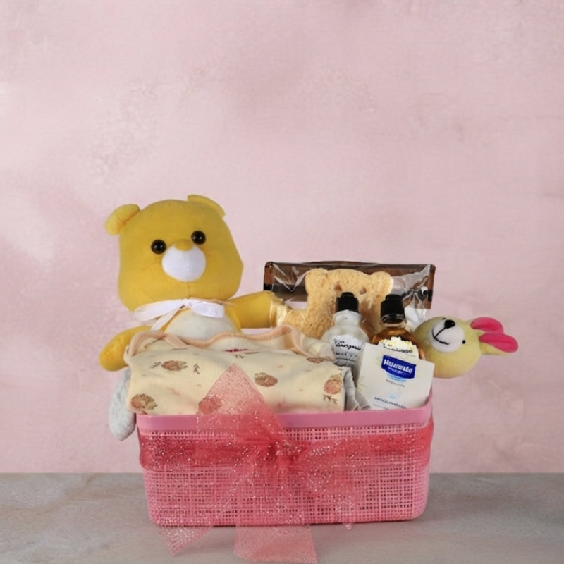 Sweet Welcome Basket - Gift for Baby Girl