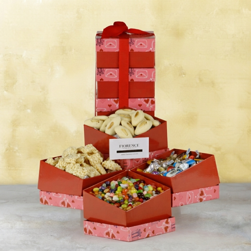 Tower of Love with Gourmet Delights "For You".