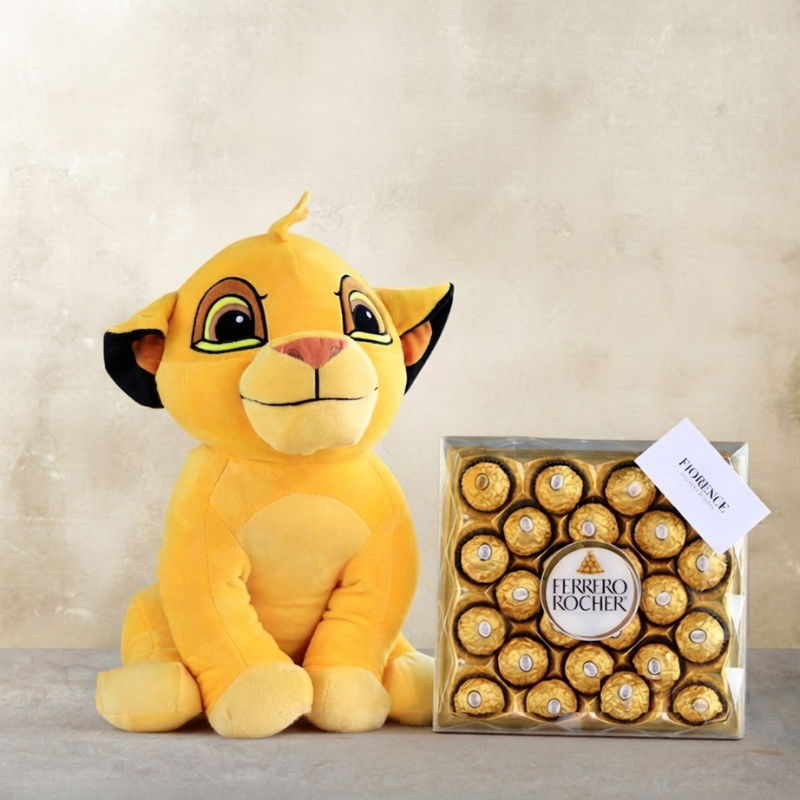 Simba Plush from "The Lion King" with Chocolates