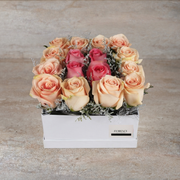 Kisses for You | 16 Premium Roses in Wooden Box