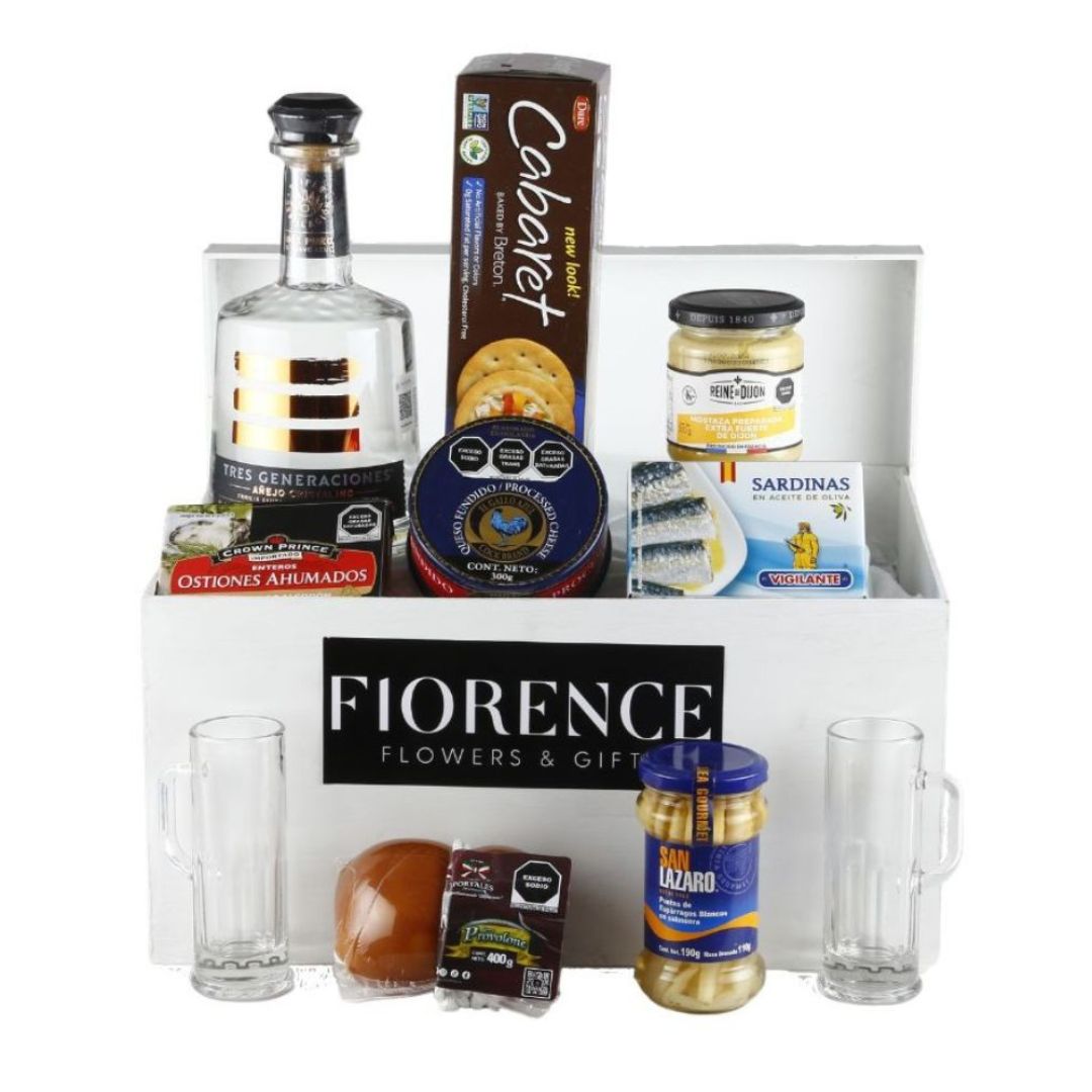 Gourmet Gift with Tequila Tres Generaciones - Giftbaskets México