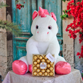 Layla Plush Unicorn with Chocolates - Giftbaskets México