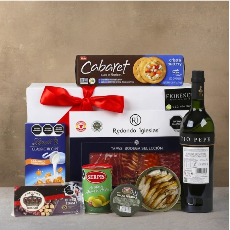 Gift Box with Tio Pepe Sherry and Spanish Charcuterie