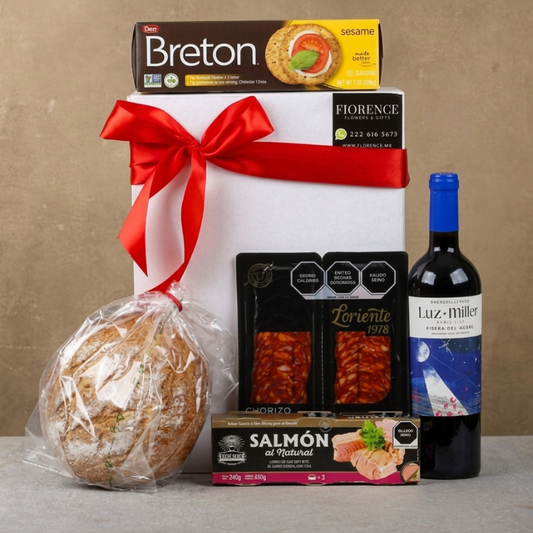 Gourmet Gift with Ribera del Duero Red Wine
