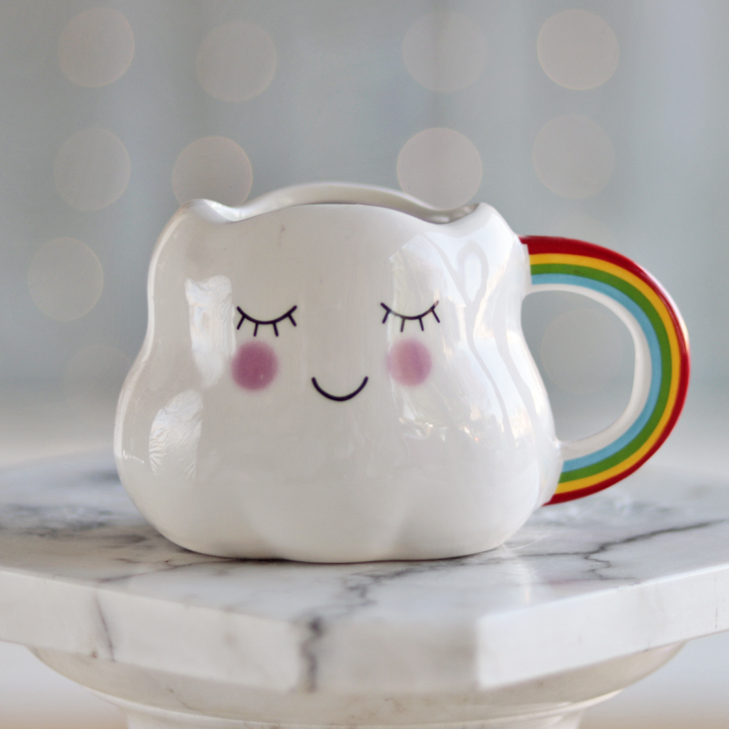 Special Sweetness Cloud Ceramic Mug Candy Bouquet - Giftbaskets México