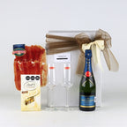 "Champagne & Serrano" Luxury Gift Box: Moët & Chandon Nectar Imperial & Premium Pairing