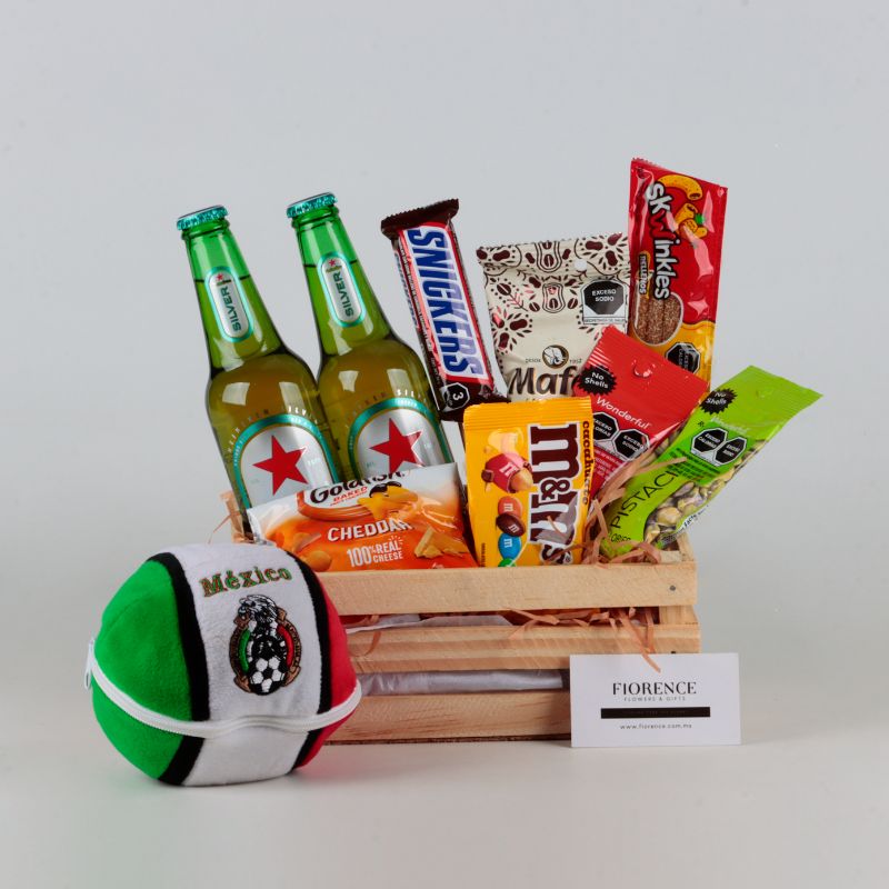 "Victory Munchies" Set: Premium Brews, Iconic Snacks & Mexico Soccer Teddy