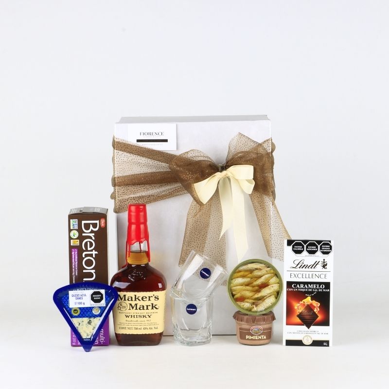 "Bourbon & Bold Flavors" Premium Gift Box: Maker's Mark & Savory Pairing