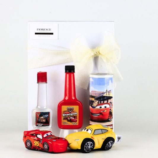 "Cars Champions" Gift Set: Disney Themed Grooming Kit & Plush  Collectibles