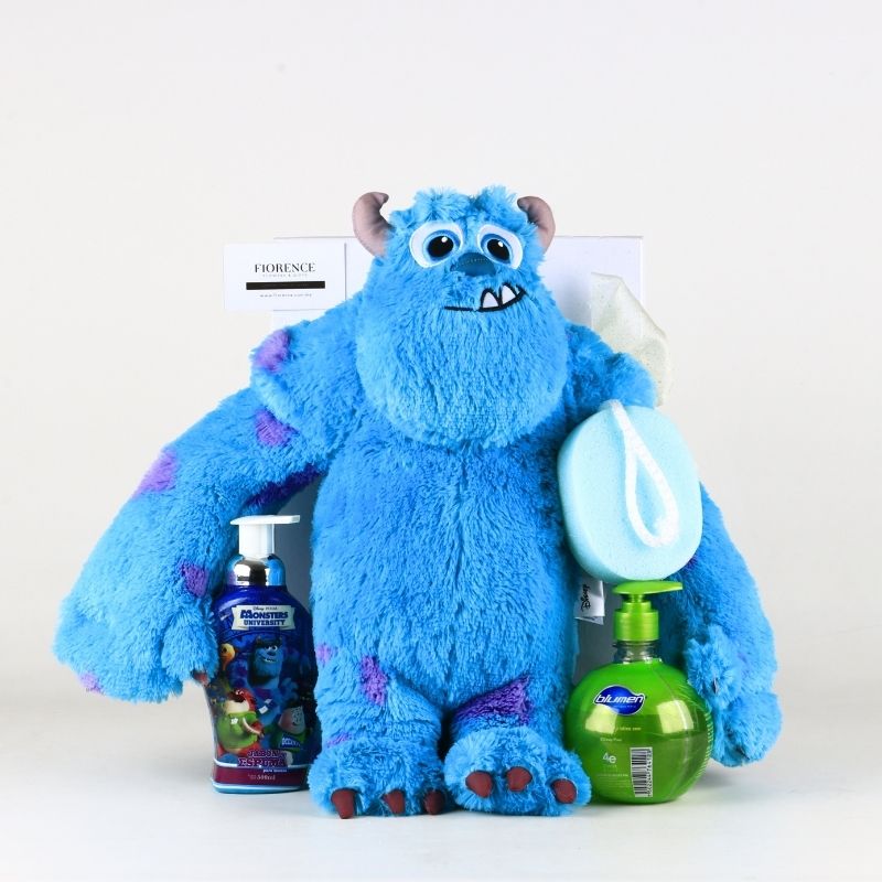 "Sulley's Bath Time" Gift Set: Authentic Monsters Inc. Plush & Bath Kit