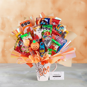 Halloween Candy Bouquet in "BOO" Spiderweb Mug