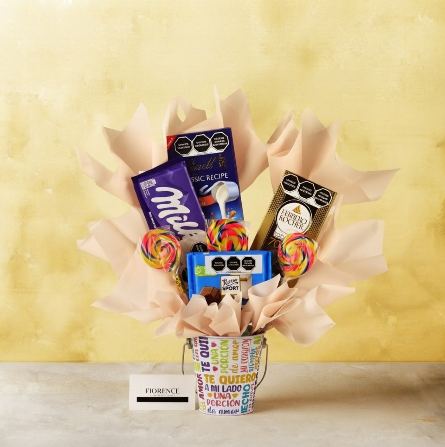 Candy Bouquet with Large Chocolate Bars