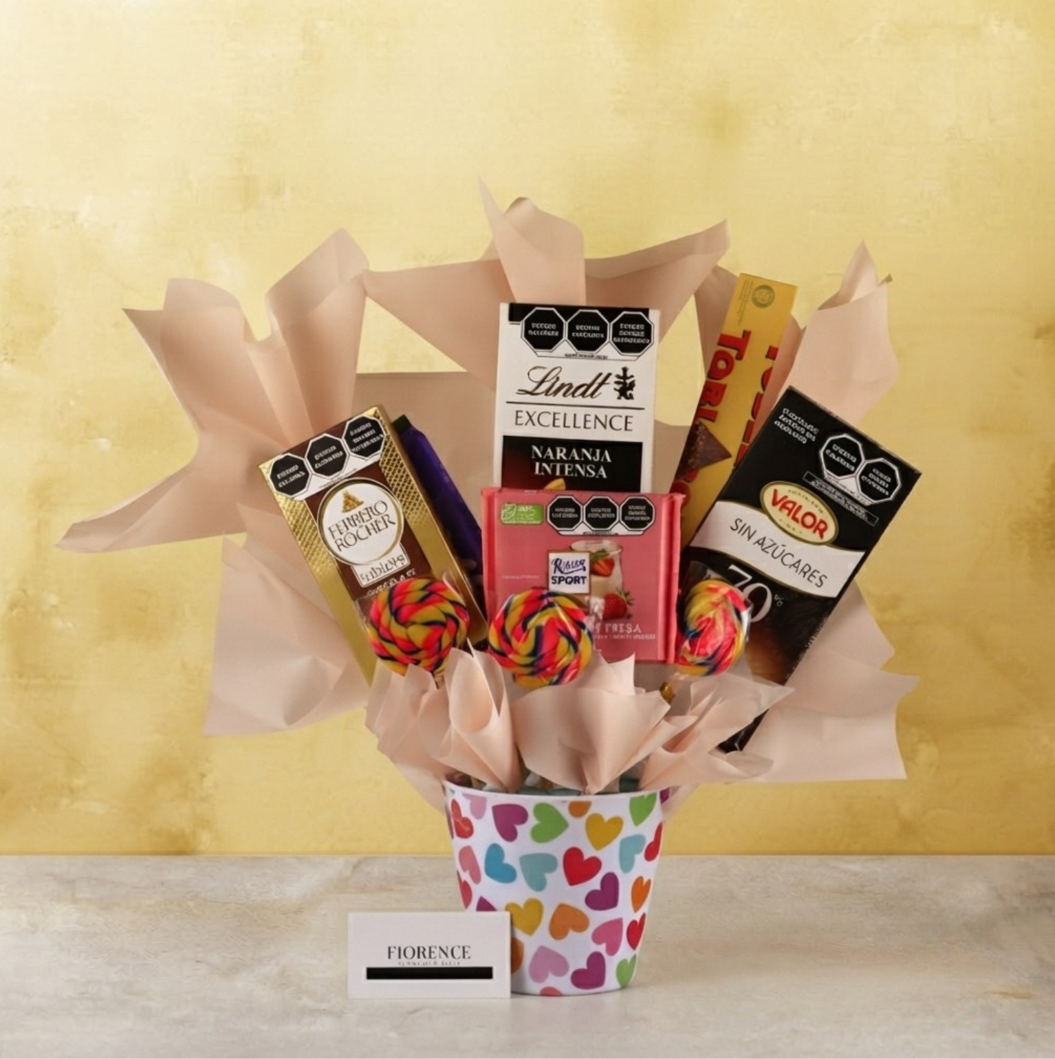 Candy Bouquet with Large Chocolate Bars