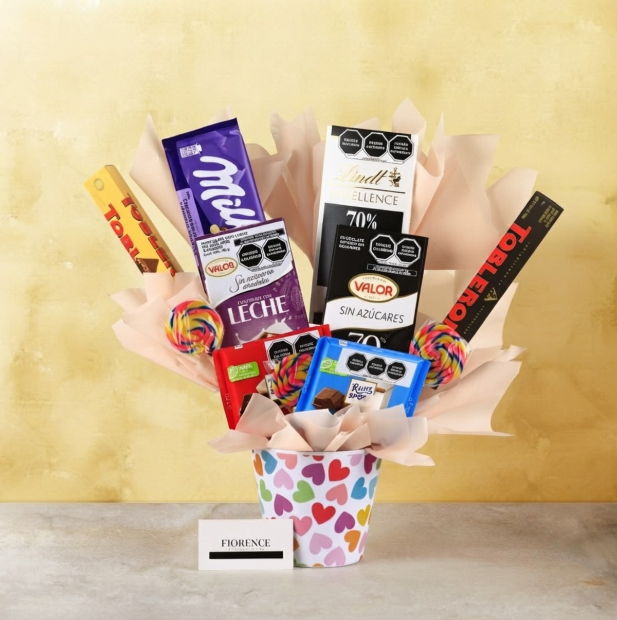 Candy Bouquet with Large Chocolate Bars-3