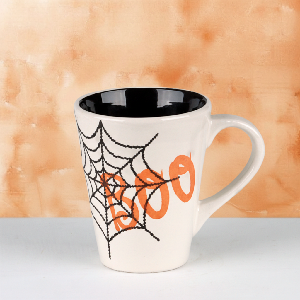 Halloween Candy Bouquet in "BOO" Spiderweb Mug-2