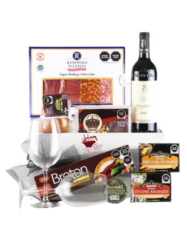 Deluxe Gourmet Gift with Matarromera Wine, Charcuterie, Cheese, Cookies and More