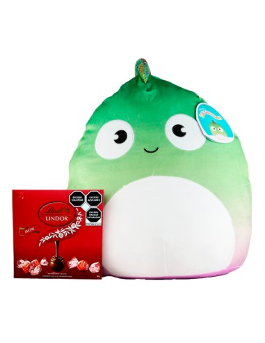 Squishmallows Chameleon with Chocolates